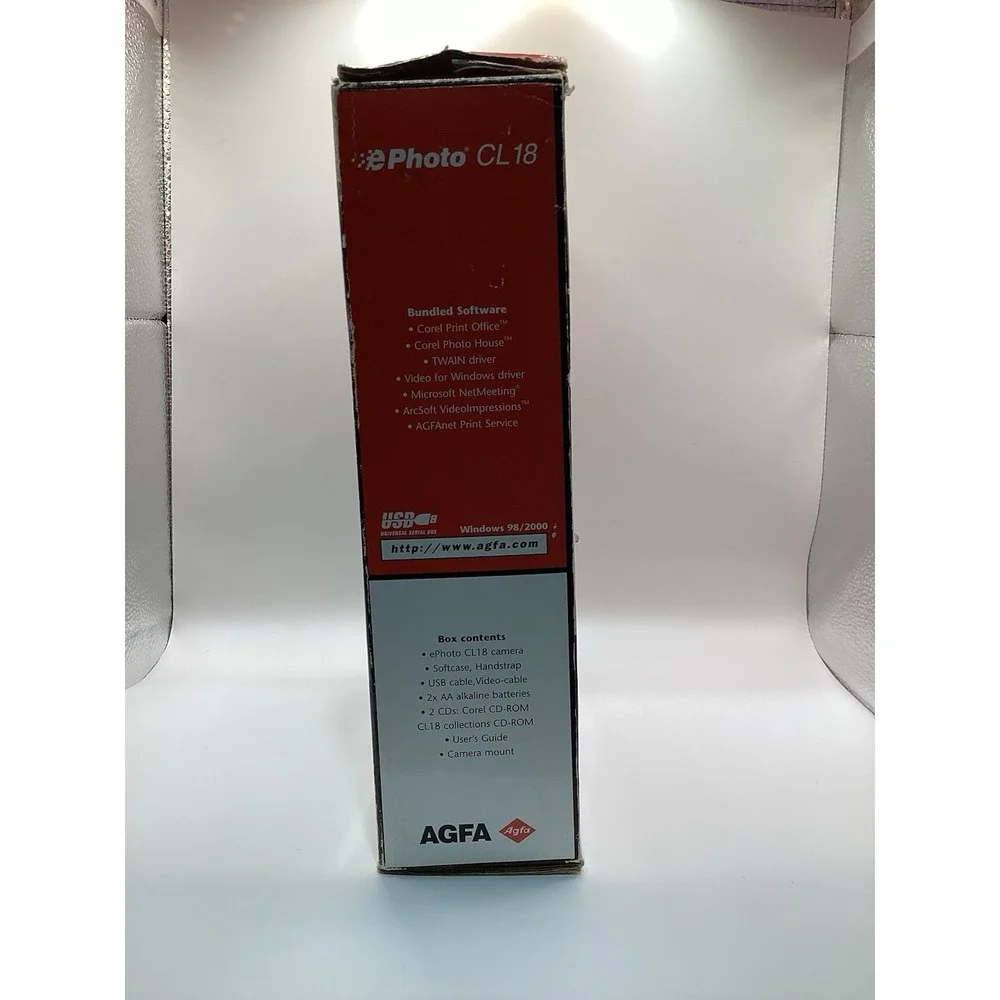 Agfa EPhoto CL18 Digital Camera With Video Conferencing Complete Set Open Box